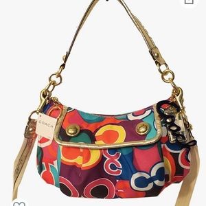 Coach color poppy bag limited edition